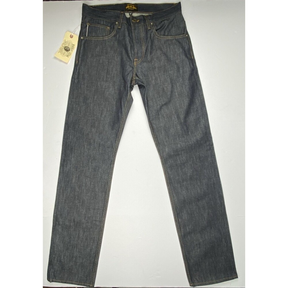 New! Brave Star Jeans Mens 32 BLUE COLLAR Cone Mills Selvage True Straight USA